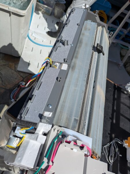 熱交換器にも汚れが
