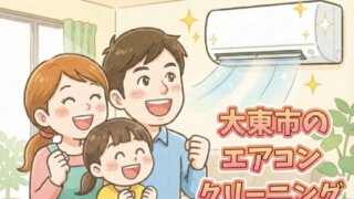 大東市の奥様必見！黒カビごっそり「完全分解エアコン洗浄」の衝撃