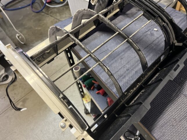 ダイキンのお掃除機能の分解した状態