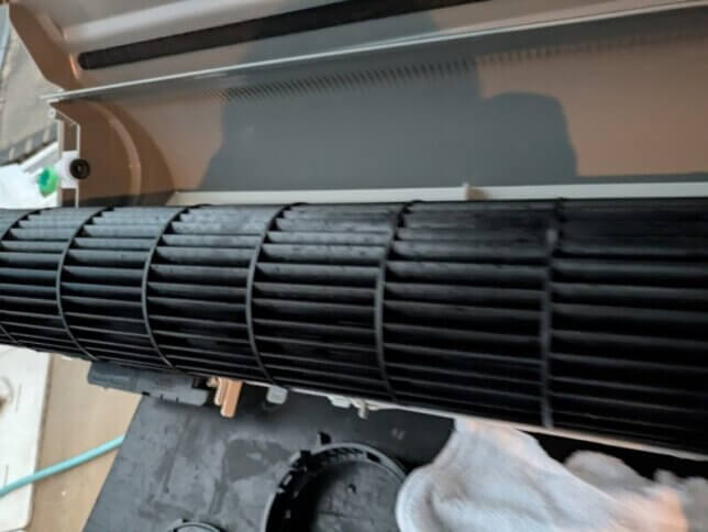 ダイキンのエアコンの洗浄後