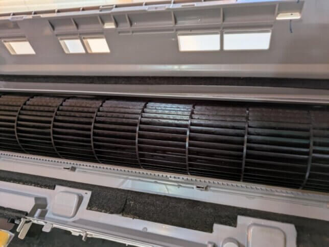 洗浄後のファン