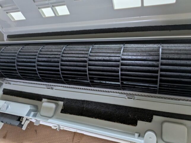 寝屋川市のダイキンのファンの洗浄後