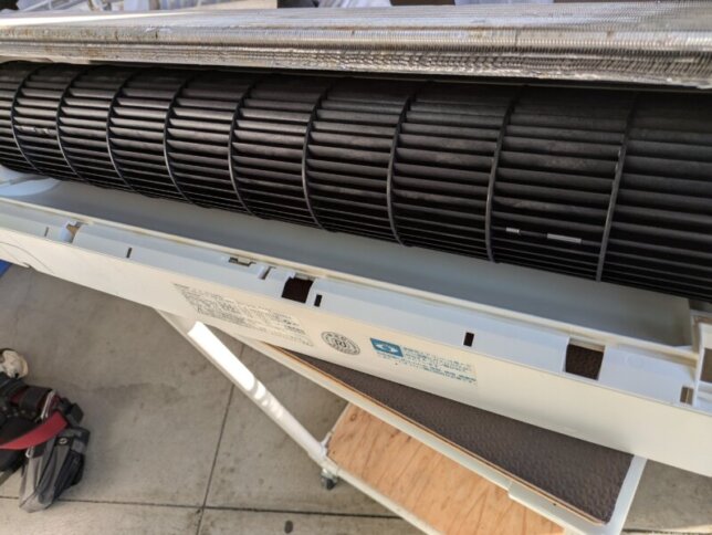 シャープのファン洗浄後