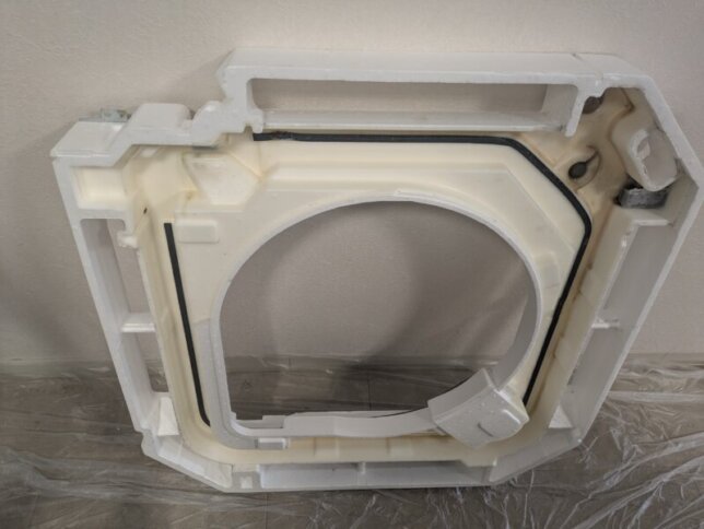 洗浄が終了したドレンパン。