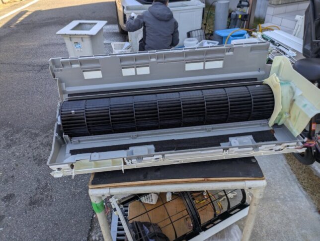 ダイキンのエアコンの洗浄後