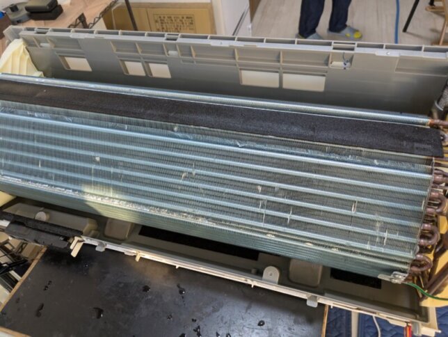 熱交換器がキレイになりました