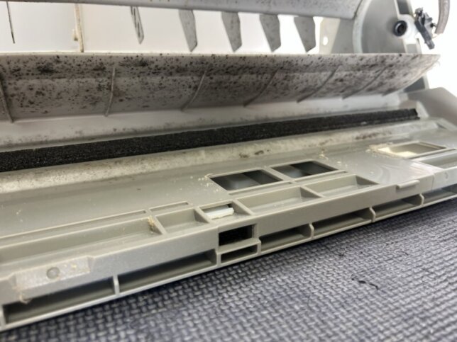 エアコン内部のカビとホコリ