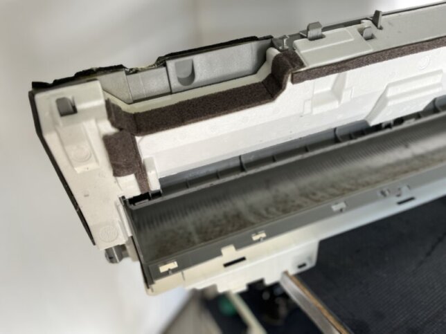 持ち帰り分解洗浄での汚れ確認