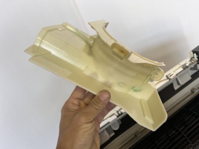 エアコン熱交換器の洗浄前