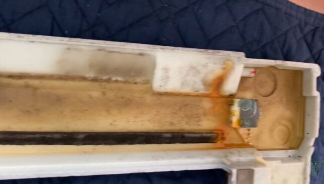 ハウジングエアコンのドレンパンの画像