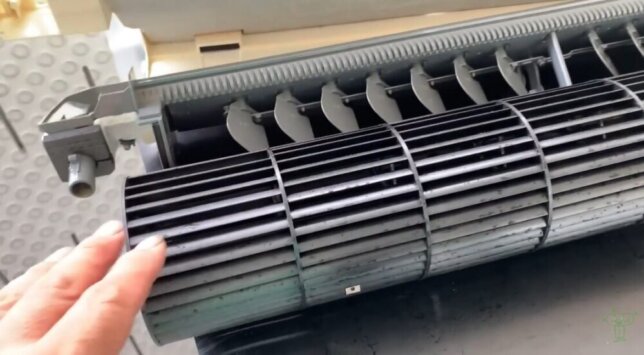 洗浄後のファン