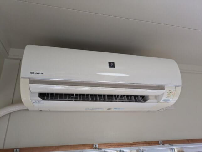 最後取り付けたシャープのエアコン