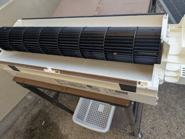 洗浄後のファン