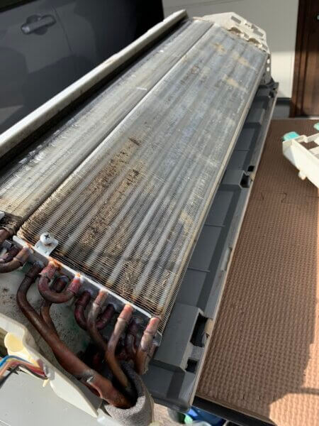 熱交換器の洗浄前