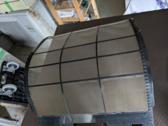 油分がついたフィルター