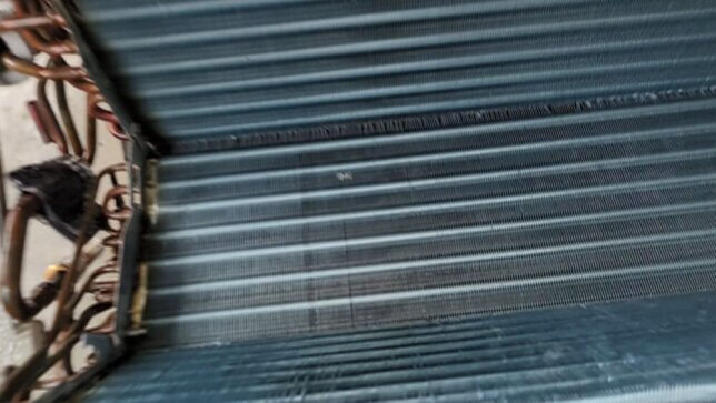 洗浄後の熱交換器