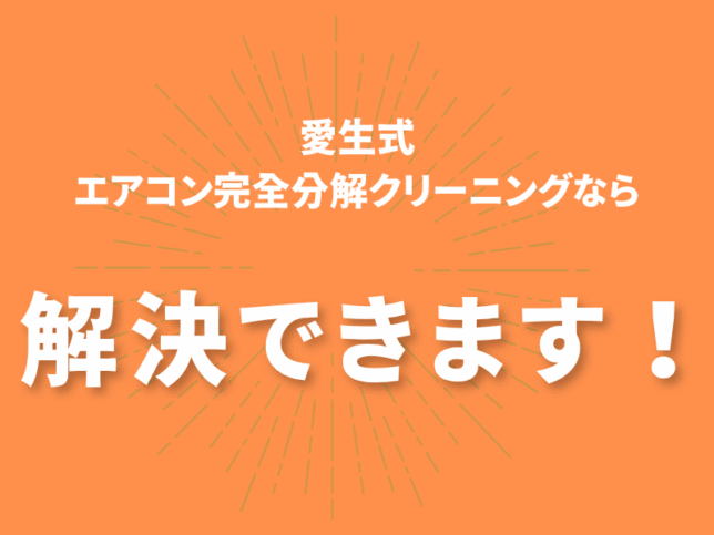 愛生式エアコン完全分解クリーニング