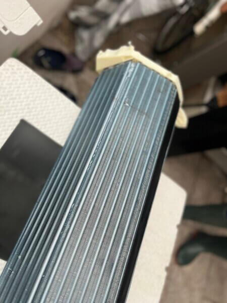 熱交換器の洗浄後