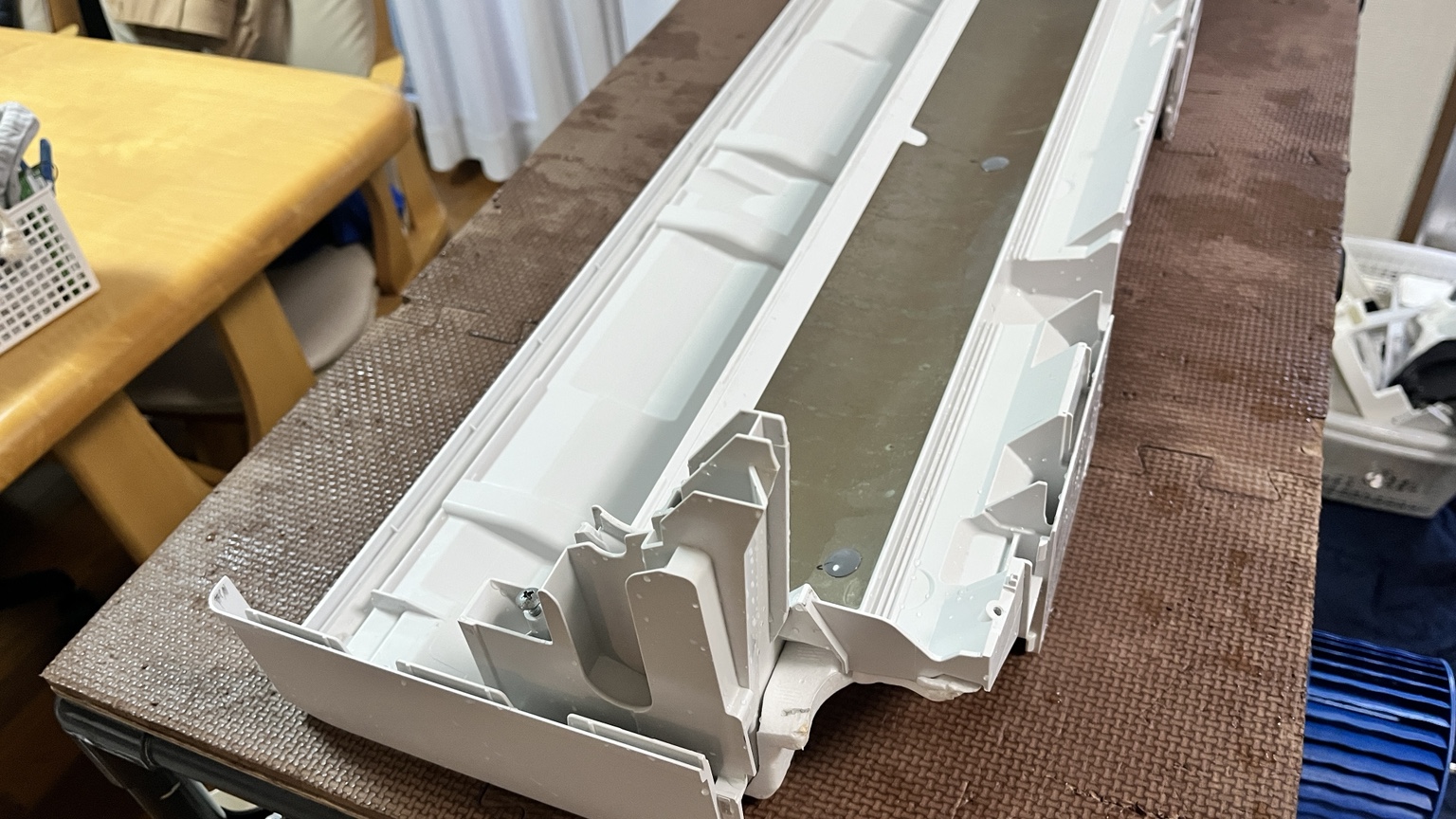 洗浄後のケーシングの内側