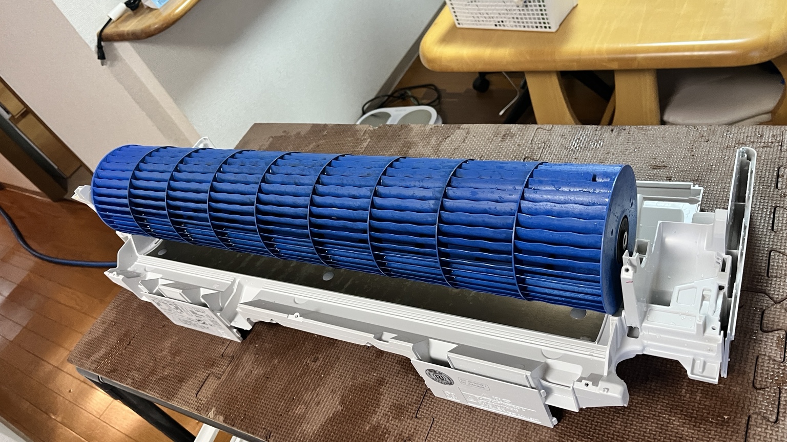洗浄後の送風ファン全体
