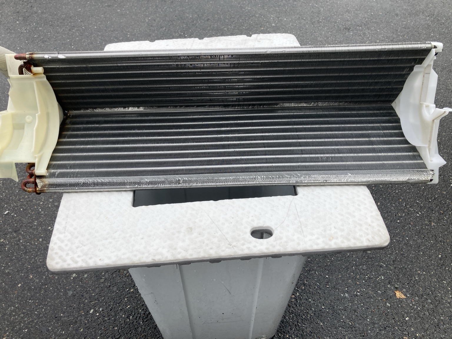 洗浄後の熱交換器の壁側・裏側