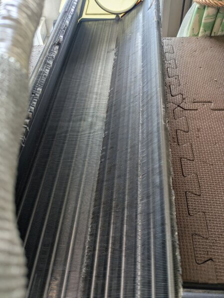 熱交換器の洗浄後