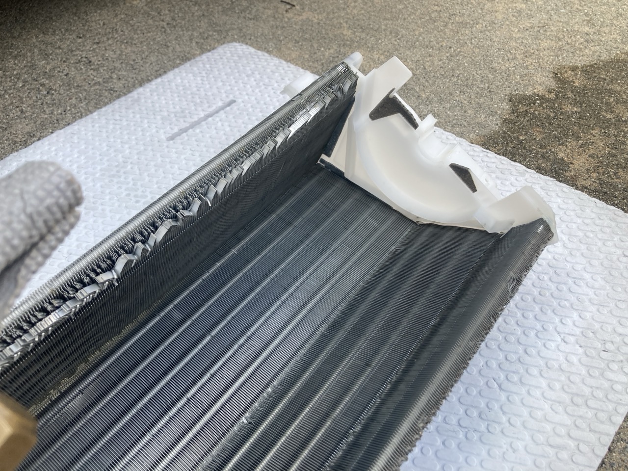 熱交換器の裏側