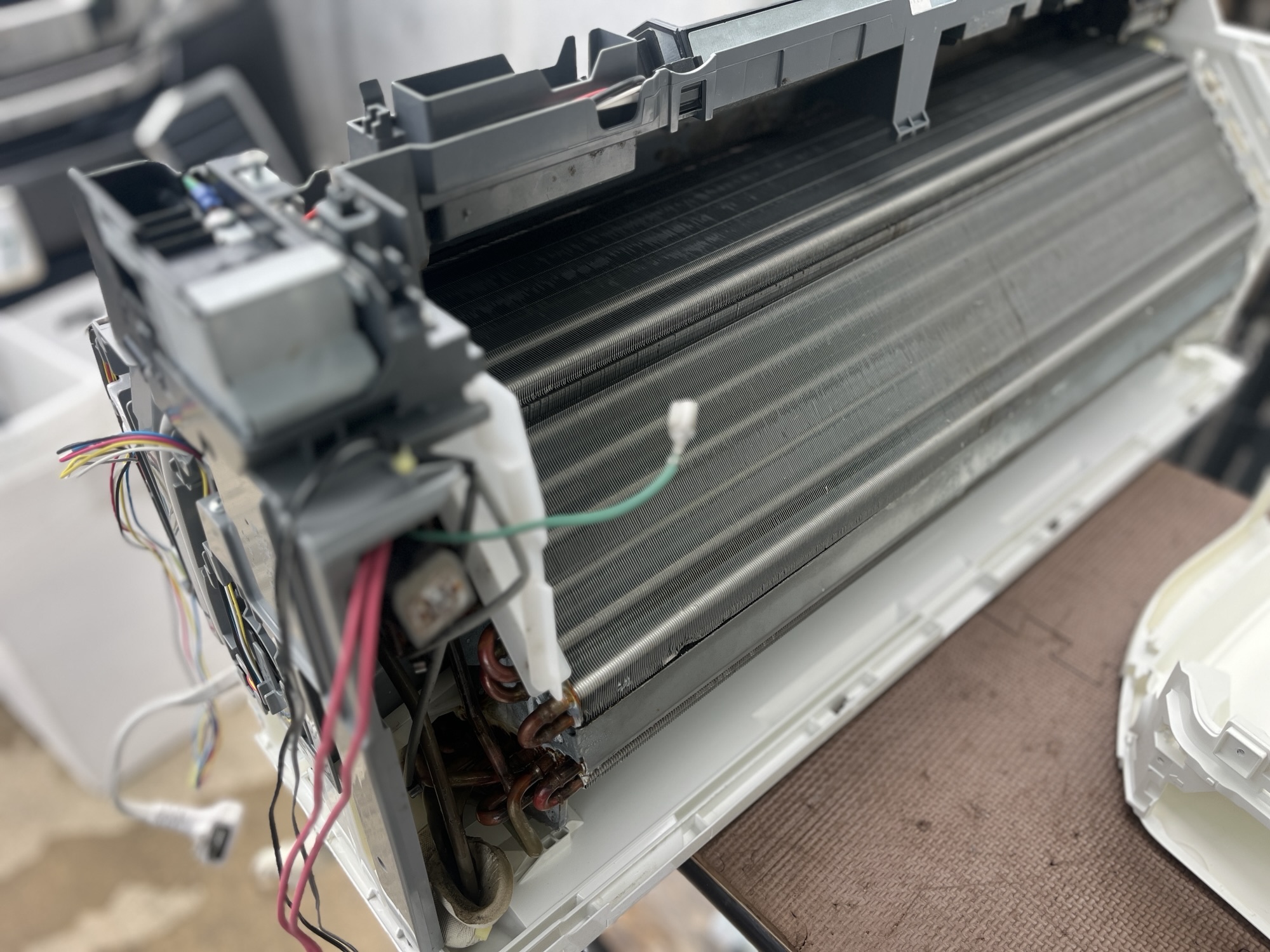 熱交換器フィンの状態