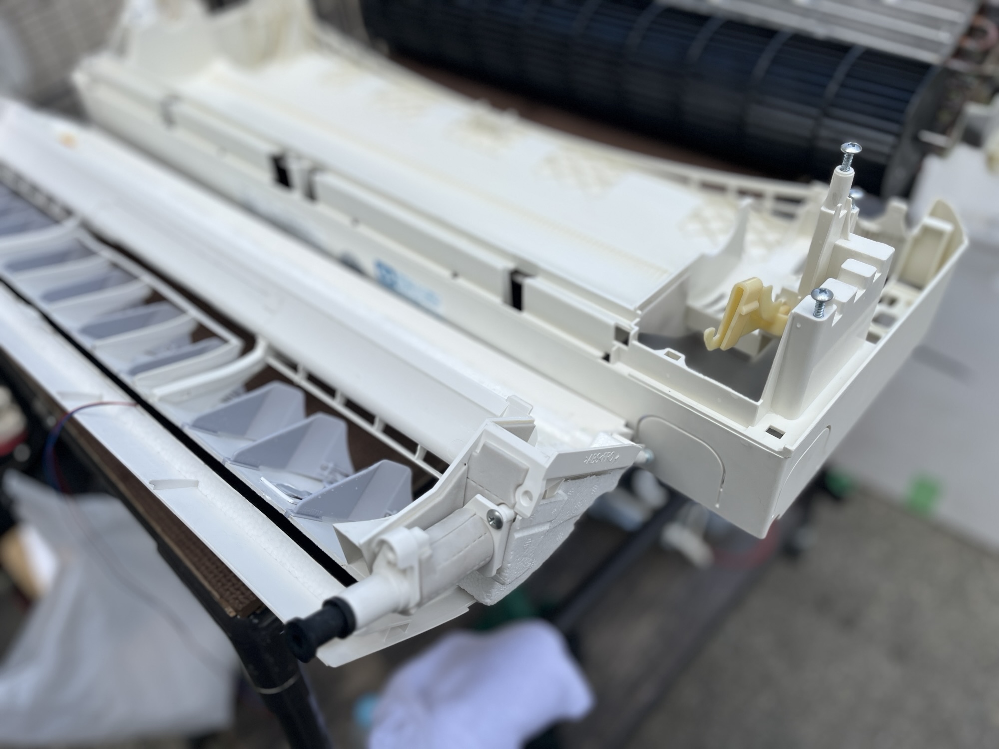 洗浄後のSHARP AY-D25DX-W熱交換器