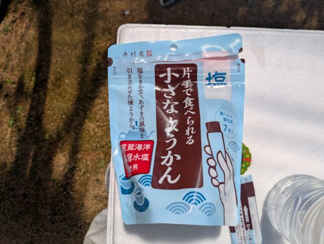 井村屋の片手で食べられる小さな塩ようかん